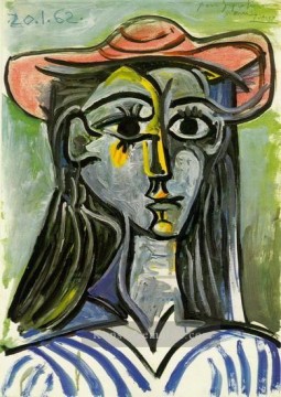 Femme au chapeau Buste 1962 Kubismus Ölgemälde